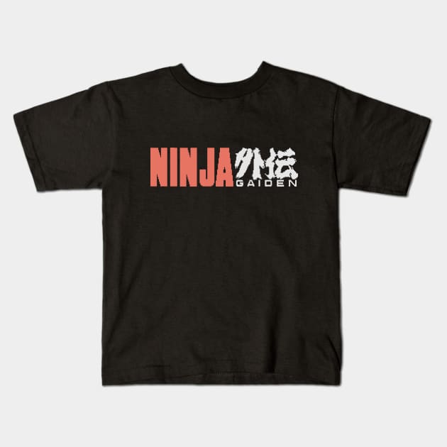 Ninja Gaiden Logo Kids T-Shirt by Slappers